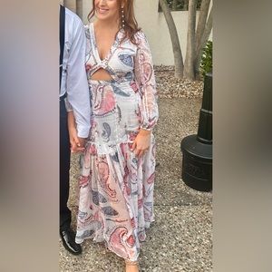 Untamed Petals Hilton Cut Out Dress